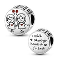 925 Sterling Silver Boy Girl and Heart Shape Pendant Charm Couple Lovers Bead Fit Pandora Original Bracelet DIY Jewelry Making