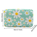 Makeup Brush Skincare Corduroy Makeup Bag Fashion Printed Large Capacity Cosmetic Bags Travel Toiletry Organizer Bag for Women