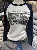 American Vintage 14 Print Long Sleeve Slim T-Shirt Woman Summer O-Neck Casual Tshirt Top Sweet Cute Streetwear Y2k Tees Tops