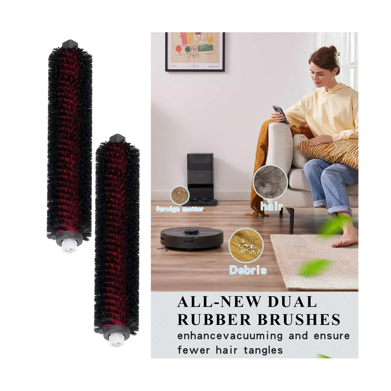 For Roborock S7 MaxV Ultra & S8 Pro Ultra High-Speed Cleaning Brush Washable for Mop Washing and Dock Self-Cleaning
