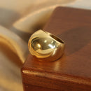 Fashion Women'S Stainless Steel Ring Oval Female Luxury Ring Punk Accessories Aesthetics Jewelry Party Gift Wholesale