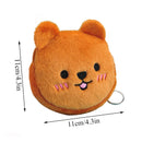 Cartoon Plush Animal Shape Mini Wallet Cute Pig Cat Sheep Wallets Creative Lovely Rabbit Plush Coin Purse Women Bag Accessories