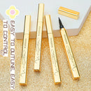 Small gold bar quick-drying eyeliner, naturally smooth, waterproof, sweat-proof, non-smudge liquid eyeliner