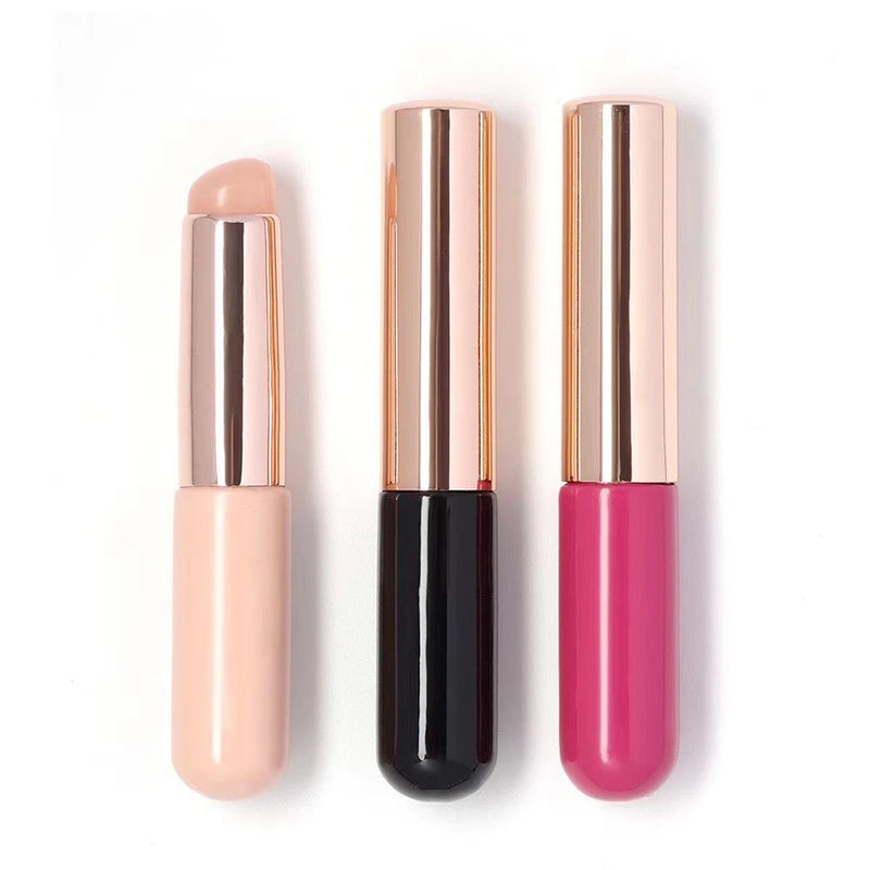 فرشاة سيليكون لتطبيق طلاء الأظافر بألوان متدرجة، فرشاة طلاء أظافر جل قابلة لإعادة الاستخدام، قلم سيليكون بتصميم متدرج، أداة وضع بودرة طلاء الأظافر من الكروم