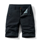 Summer thin multi pocket pure cotton workwear shorts men's oversized loose straight leg five point casual over knee beach shorts