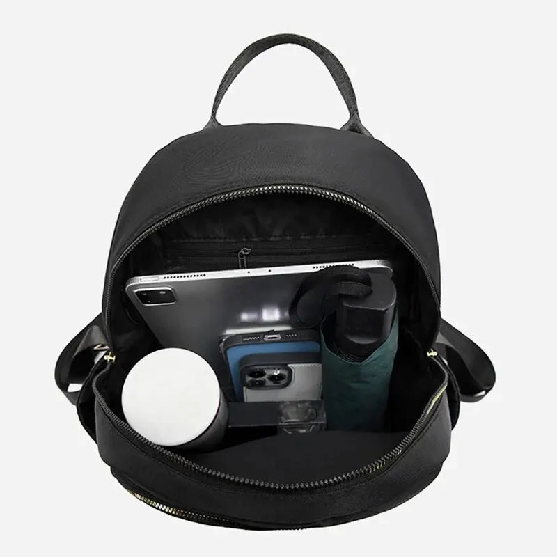 حقيبة ظهر نسائية أنيقة من النايلون عالي الجودة، حقيبة ظهر كبيرة للسفر، حقائب مدرسية كبيرة للفتيات المراهقات، حقيبة كتف