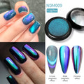 Reflective Magnetic Nail Powder Black Blue Chameleon Glitter Dust Metallic Chrome Shiny Pigment Nail Art Manicure Decoration DIY