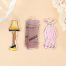 6Pcs Halloween Charms Creative Acrylic Fragile Strange Desk Lamp Pendant  Jewlery Findings For Necklace Keychain  Diy