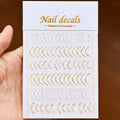 1 Pc Nail Strip Stickers Black/Gold/Rose Gold/Silver Metal Strip Tape Nail Art Adhesive DIY Foil Tips Nail Sticker Decals NK11