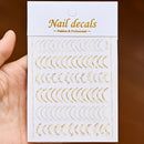 1 Pc Nail Strip Stickers Black/Gold/Rose Gold/Silver Metal Strip Tape Nail Art Adhesive DIY Foil Tips Nail Sticker Decals NK11