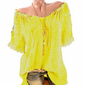 Sexy V Neck Lace Patchwork Loose T-shirts Summer Female See Through Sand Beachwear Tee Shirt Tops ARJ-05