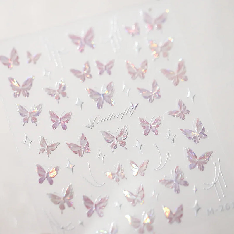 1 pc 5D Embroidery Bee Nail Art Sticker Embossed Butterfly Insect Nail Sticker High Quality Nail Art Design Decoration Sticker