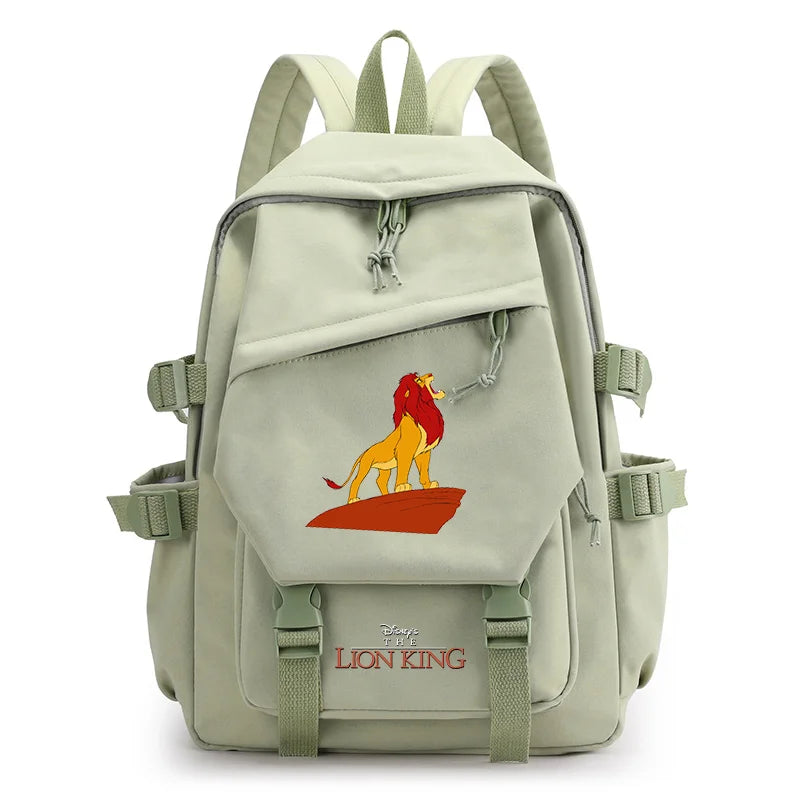 Disney The Lion King Simba Boys Girls Kids School Book Bags Women Bagpack Teenagers Travel Backpack Mochila Escolar