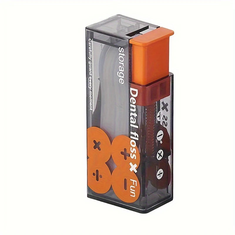 Automatic Dental Floss Storage Box Pop-Up Dental Floss Dispenser With 10Pcs Floss Dental Oral Hygiene Care Portable