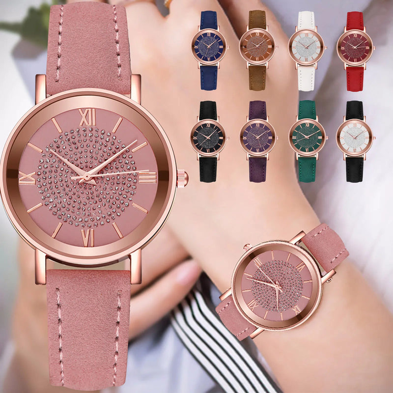Watches For Men Digital Women'S Casual Quartz Leather Strap Analog Wrist Watch Minimalist Creative Electronic Watch tReloj Mujer