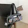 HAEX Y2K Harajuku Women Ita Bags Fashion 2024 Lolita JK Uniform Crossbody Shoulder Bags Subculture Individuality DIY Bolso Mujer