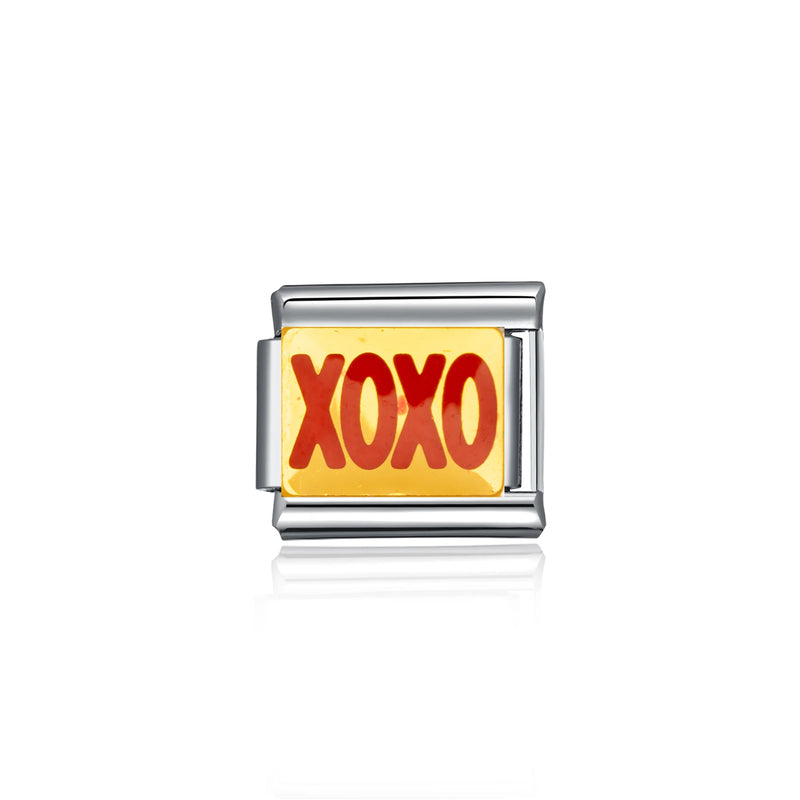 New Fashion Love Beauty Peace Girl Key Happy Forever Dad Italian Links Bracelet Stainless Steel Jewelry Diy Making