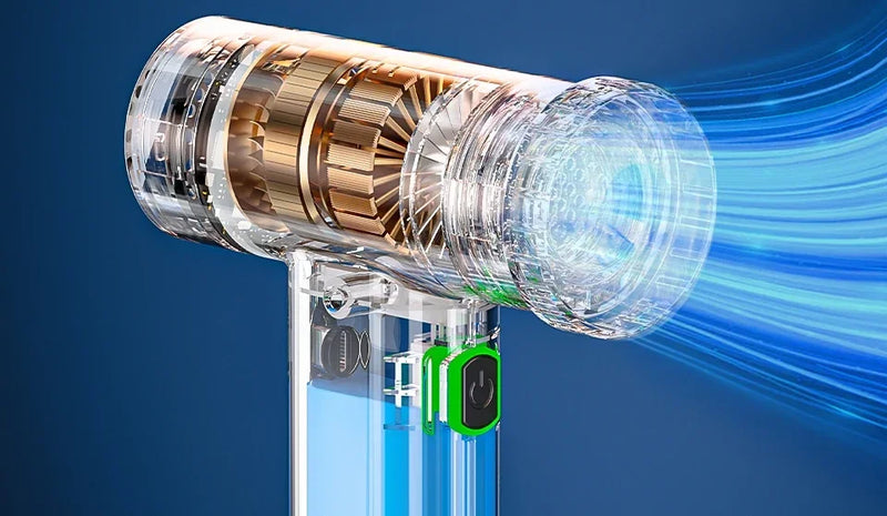 SZUK Electric Air Blower Mini Turbo Jet Fan  High-Speed Turbo Violent Fan Rechargeable Powerful Dust Blower Car vacuum cleaner