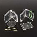 Mini estuche de CD con álbum en blanco, llavero con reproductor de CD, llavero periférico conmemorativo, llavero para mochila DIY