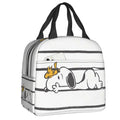 Custom Rock Tees Group Walk Snoopy Lunch Bag Women Cooler Thermal Insulated Lunch Boxes for Kids School