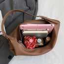 Women's Armpit Hobos Shoulder Bag Black Stylish Female Large Pu Leather Commuter Bags Quality Aesthetic Ladies Original Handbag