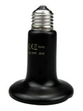 Ceramic Emitter Heat Lamp Bulb Pet Heating Light Bulb Infrared Black for Ceramic Heate Reptile Animals Heater Brooder Chocadeira