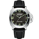 Automatic Watches for Men Mechanical Genuine Brown Leather Yellow Green Military 44mm Luxury Rose Gold Reloj Hombre Baratos