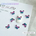 30PCS 3D Acrylic Butterfly Nail Art Charms Parts Glitter Accessories For Manicure Decor Nails Decoratoin Supplies Material Tool