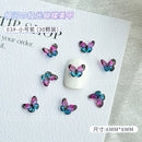 30PCS 3D Acrylic Butterfly Nail Art Charms Parts Glitter Accessories For Manicure Decor Nails Decoratoin Supplies Material Tool