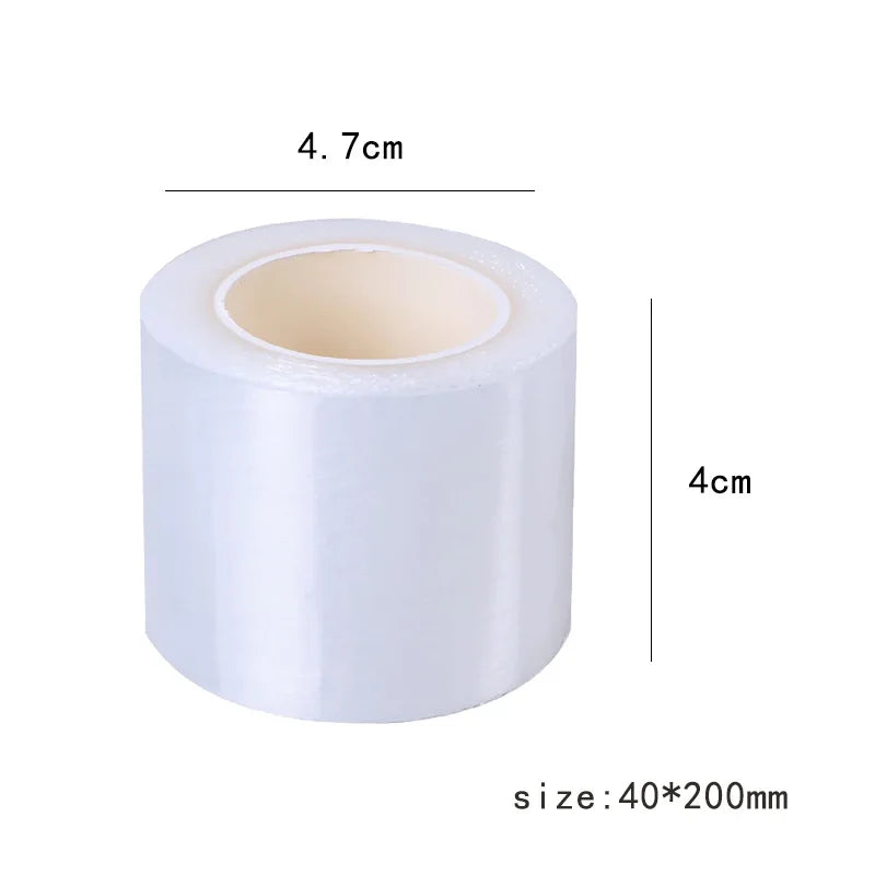 1 Roll Eyebrow Clear Wrap Cover Preservative Film Tattoo Film Permanent Makeup For Tattoo Lashes Lips Transparent Film Supplies