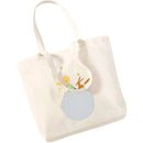 Cartoon Earth Space Little Prince Shopping Bag Women Pattern Handbag Casual Large Top-handle Bags for Women