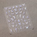 1 pc 5D Embroidery Bee Nail Art Sticker Embossed Butterfly Insect Nail Sticker High Quality Nail Art Design Decoration Sticker