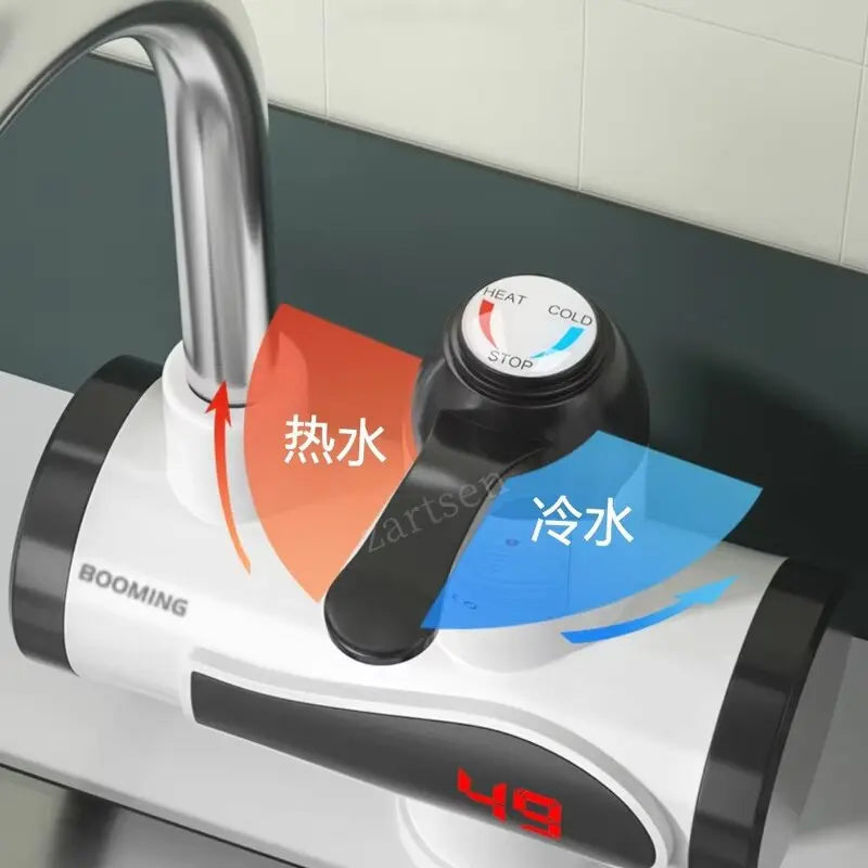 3000W Instant Water Heater Tankless Heaters Kitchen Electric Hot Water Tap Bathroom Heating Faucet Machine