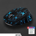 for Logitech M720 Mouse Grip Tape Skate Handmade All inclusive Sticker Professional Non Slip Lizard Skin Suck Sweat Pad