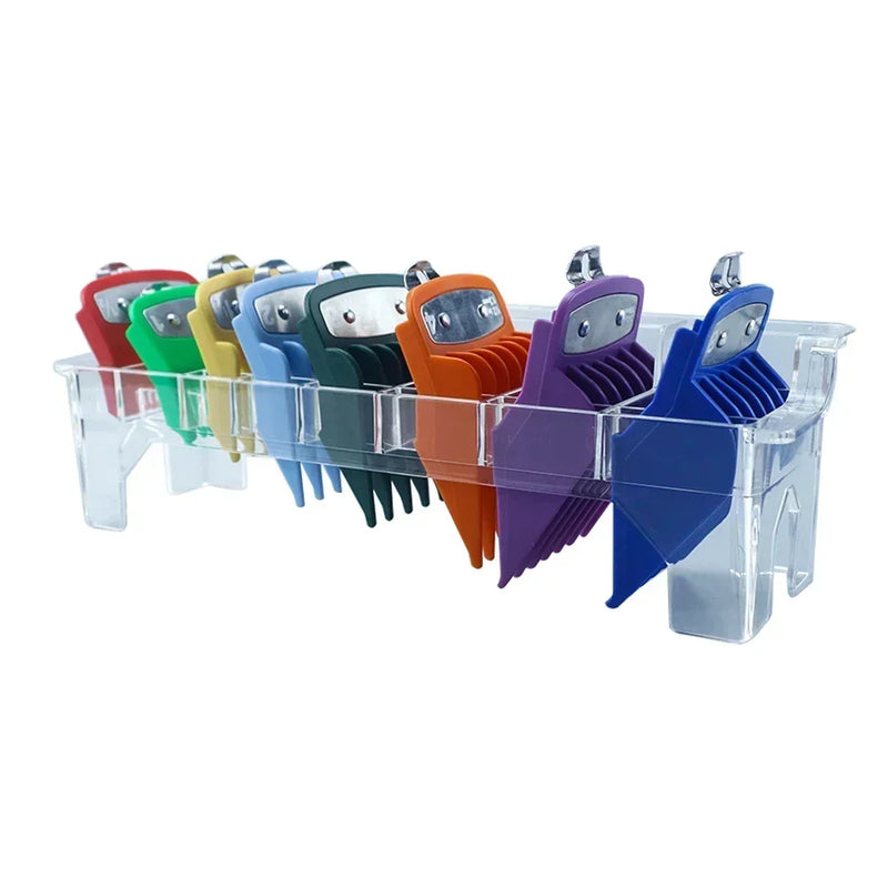 8/10 قطع من مشط قص الشعر الاحترافي العالمي لقص الشعر، مشط دليل قص الشعر، مشط دليل قص الشعر، أدوات قص الشعر، ملحقات الحلاقة