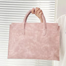 Luxury Design Fashion Woman Laptop Bag PU Leather Business Office Lady Briefcase Vintage Student Large Capacity Daily Tote Bag