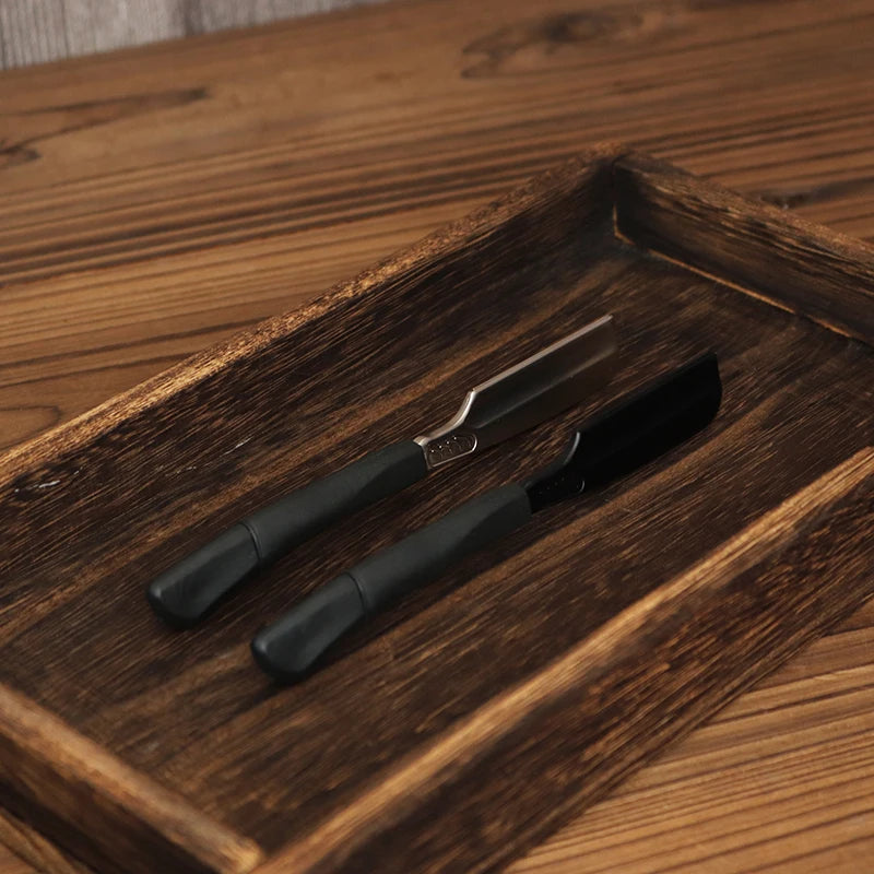 Feather Shaver Straight Edge Barber Razor Stable Haircut Beard Eyebrow Shaving Tool Hairdresser Trimming Gift