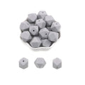 Kovict 14/17mm 10pcs Hexagon Silicone Beads For Jewelry Making Silicone Bead To Make Bracelets Necklace Making Accessories