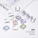 120/40/1pc Solid Glass Color Nail Art Display Board Tips Card Manicure Tools UV Gel Polish Palette Color Chart Nails Practicing