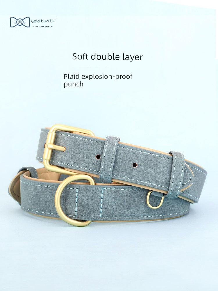 Medium-Sized Dog Jarre Aero Bull Corgi Double Layer Anti-Strangulation Dog Collar
