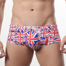 Men's Fashionable Swim Trunk Cartoon Printed Cup Stand Up Tie Up Hot Spring Beach Board Shorts Elastic Sprotswear Swimming Pants