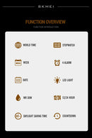 Reloj electrónico SKMEI 2310 resistente al agua para hombre, reloj de pulsera digital de acero inoxidable, reloj de lujo para hombre, reloj con movimiento, reloj para hombre