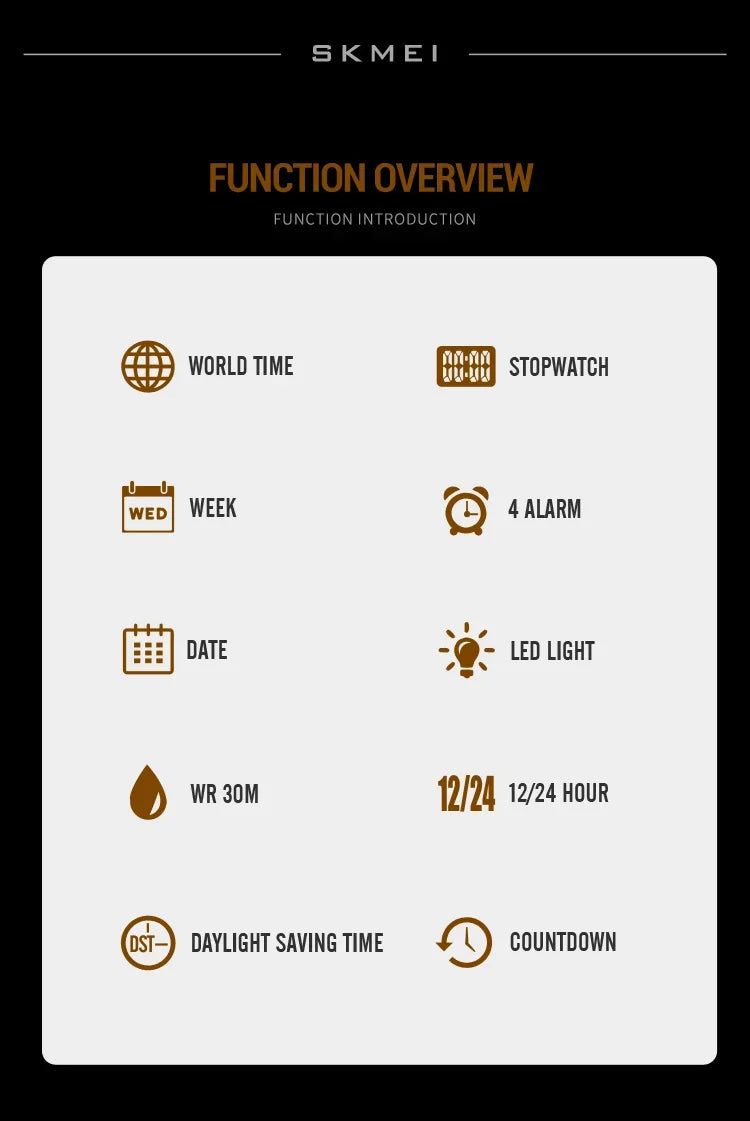 Reloj electrónico SKMEI 2310 resistente al agua para hombre, reloj de pulsera digital de acero inoxidable, reloj de lujo para hombre, reloj con movimiento, reloj para hombre