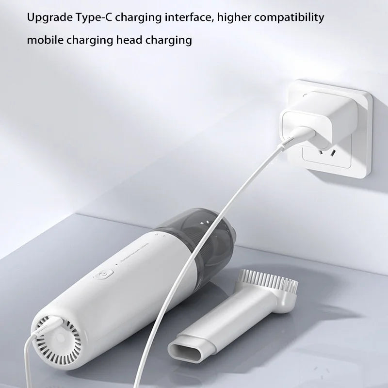 Xiaomi Electric Vacuum Cleaner Car Household Dual Use Portable High Power Handheld Wireless Powerful Dust Remover Deep Cleaning