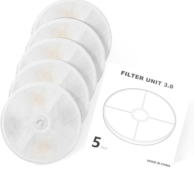 PETKIT Pet Automatic Feeder Filter Cat Water Fountain 5PCS Filter 3.0 Cat Health Water Fountain Replacement Filters Pet Supplies
