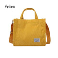 New Minimalist Corduroy Small Square Handbag Fashionable And Trendy Women's Shoulder Bag Versatile Handbag