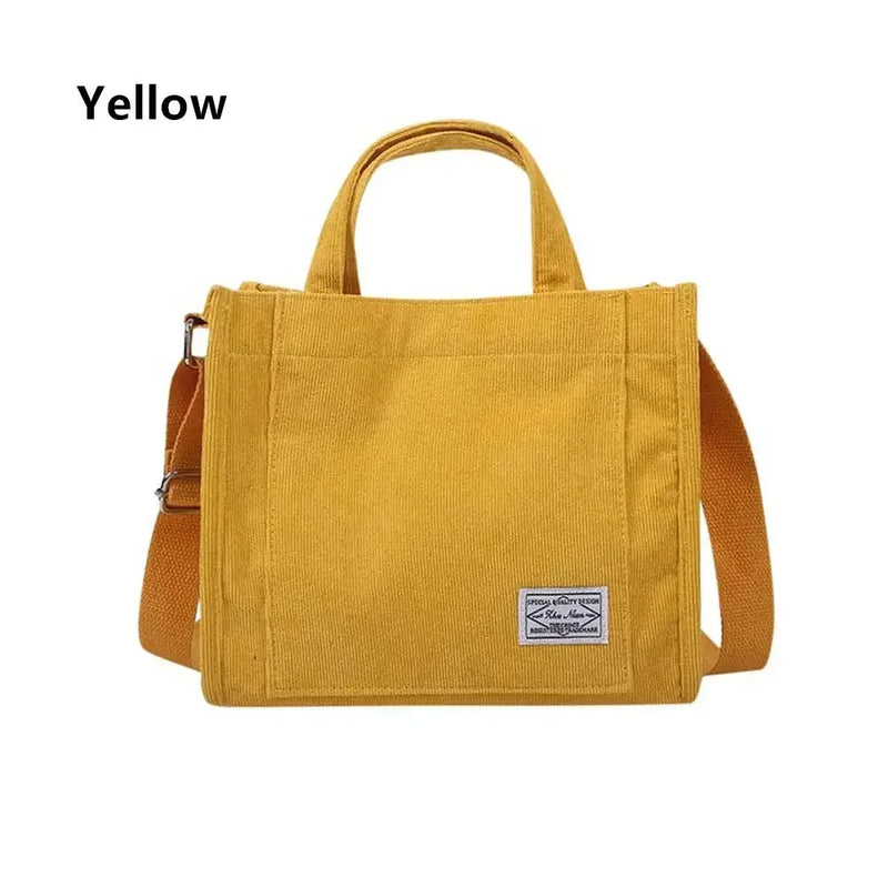 New Minimalist Corduroy Small Square Handbag Fashionable And Trendy Women's Shoulder Bag Versatile Handbag