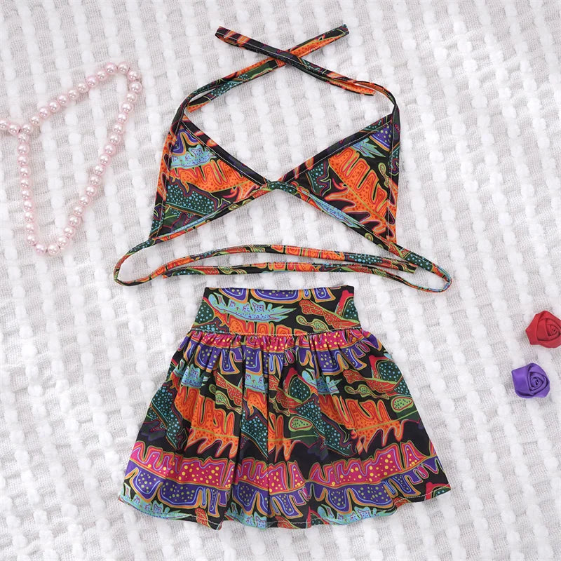 Fashion Leopard Pet Bikini Swimsuit Set for Small Dogs Schnauzer French Bulldog Summer Beach Skirts Female Dog Clothing