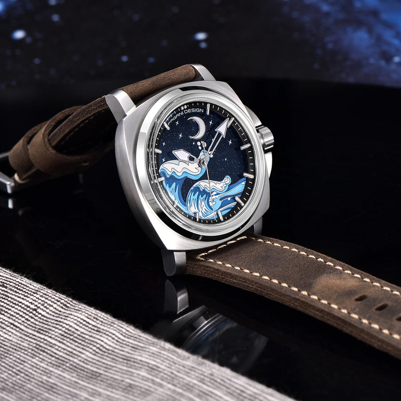 New PAGANI DESIGN 43MM Men Mechanical Watches Luxury Sapphire Glass Automatic Watch 100M Waterproof Super Luminous Watch for Men