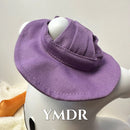 Fashion Cat Pink Dress with Pruple Hat Pink Bib for Sphynx Cat Summer Short Sleeves Kittens with Hat Cat Loungewear Devon Rex